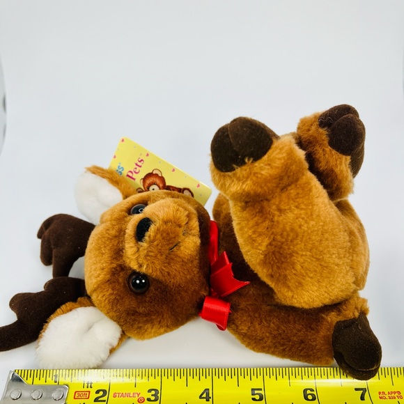 Russ Berrie Luv Pets Randi Reindeer Plush W/Tags 1990s VTG Stuffed Animal Toy 7” - Picture 9 of 10